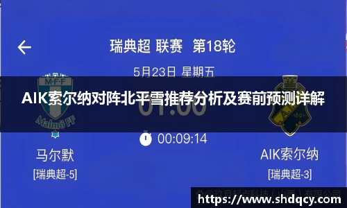 AIK索尔纳对阵北平雪推荐分析及赛前预测详解