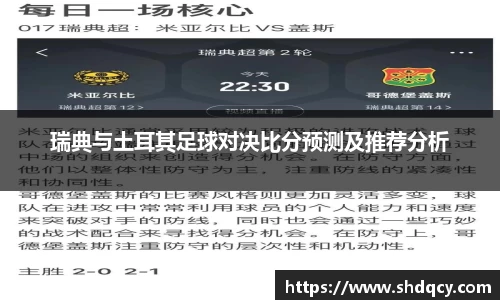 瑞典与土耳其足球对决比分预测及推荐分析